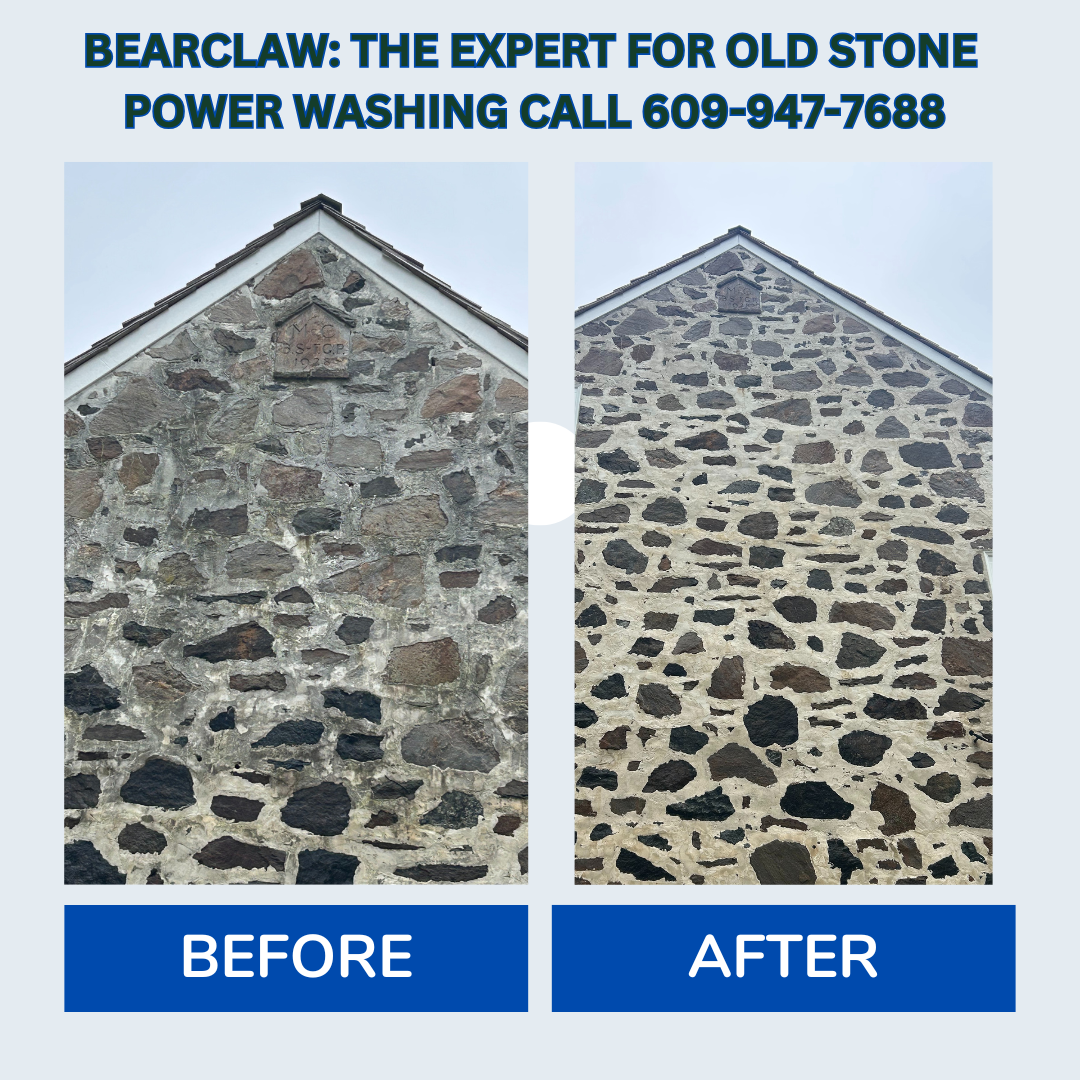 BearClaw Powerwashing Specializes in Old Stone Pressure Washing
